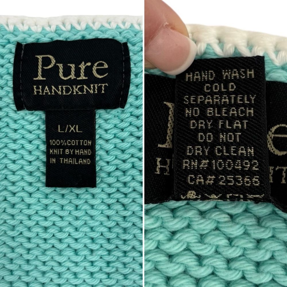 Pure Colorblock Patchwork Handknitted Cardigan Sw… - image 4